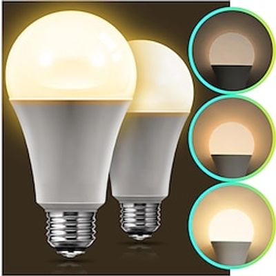 LED Bulb 3-way LED Bulb 120W Equivalent 3-Level Brightness A19 Bulb Warm Light 3000K White 6000K E27 E26 Base LED Lamp Floor Lamp Table Lamp Pendant Lamp Lightinthebox