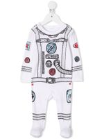 Stella McCartney Kids astronaut print babygrow - White