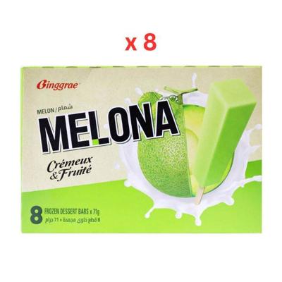 Binggrae Melona Melon Ice Bar 568G Pack of 8