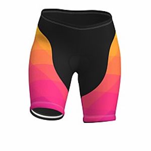 21Grams Women's Cycling Shorts Summer Spandex Polyester Bike Shorts Pants Padded Shorts  Chamois 3D Pad Quick Dry Moisture Wicking Sports Gradient Yellow Mountain Bike MTB Road Bike Cycling Clothing Lightinthebox