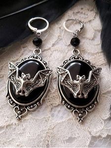 Halloween Hollow Out Party Metal Resin Earrings