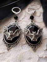 Halloween Hollow Out Party Metal Resin Earrings - thumbnail