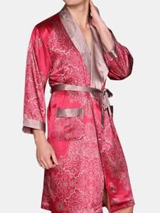 Silk Home Printing Pajamas Set