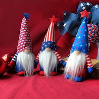 Gnome Doll Decoration for American Independence Day: Faceless Doll with Uneven Legs and Round Hat for Fourth of July Lightinthebox