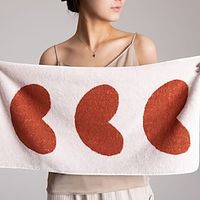 Valentine's Day Towel Jacquard Love Yarn Woven Pure Cotton Towels for Adult Couples, Household Water Absorbent Face Towels, Bath Towels, Gifts Lightinthebox - thumbnail