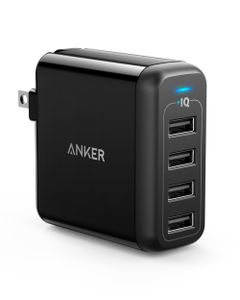 Anker Powerport 4 Lite EU/ES/FR/ES + UK White In Offline Packaging