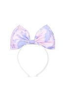 Giant Bow Wisteria Jacquard Headband - thumbnail