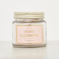 Rose and Jasmine Scented Jar Candle - 70 gms