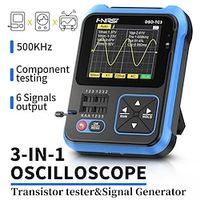 3 in 1 Digital Oscilloscope Transistor Tester Function Signal Generator Meter Handheld Oscilloscope 2.4inch TFT Display 10MS/s Sample Rate 500KHz Bandwidth Oscillometer miniinthebox - thumbnail