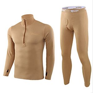Men's Hunting Fleece Outdoor Fleece Lining Warm Ventilation Soft Fall Spring Summer Solid Colored Polyester Black Khaki Green  2pcs Lightinthebox