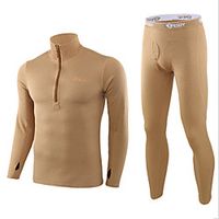 Men's Hunting Fleece Outdoor Fleece Lining Warm Ventilation Soft Fall Spring Summer Solid Colored Polyester Black Khaki Green  2pcs Lightinthebox - thumbnail
