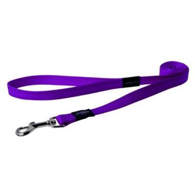 Rogz Utility Reflective Stitching Dog Leash Purple - Large