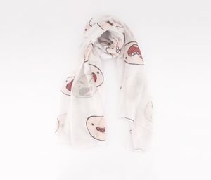 Unisex Kids Allover Fashion Scarf  White