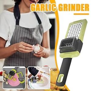 Garlic Grater with Hanging Hole Multifunctional Ginger Garlic Grinding Grater Planer Stainless Steel Kitchen Accesories miniinthebox