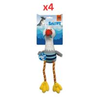 Fofos Sealife Sea Mew Dog Toy (Pack of 4)