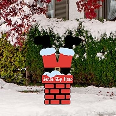1PCS Christmas Chimney Acrylic Outdoor Courtyard Ground Insertion Garden Decoration Insertion Lightinthebox 1PCS Christmas Chimney Acrylic Outdoor Courtyard Ground Insertion Garden Decoration Insertion Lightinthebox