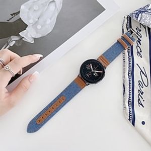 Smart Watch Band for Garmin Forerunner 158 55 245 Music Venu Sq 2 Plus Vivoactive 3 Vivomove Sport Luxe Style HR Approach S42 S40 S12 D2 Air X10 Fabric Genuine Leather Smartwatch Strap Quick Release Lightinthebox