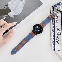 Smart Watch Band for Garmin Forerunner 158 55 245 Music Venu Sq 2 Plus Vivoactive 3 Vivomove Sport Luxe Style HR Approach S42 S40 S12 D2 Air X10 Fabric Genuine Leather Smartwatch Strap Quick Release Lightinthebox - thumbnail