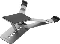 Promate Laptop Stand, Ergonomic Aluminum Multi-Level Notebook Stand with Anti-Slip Pads, POCKETMOUNT.GREY