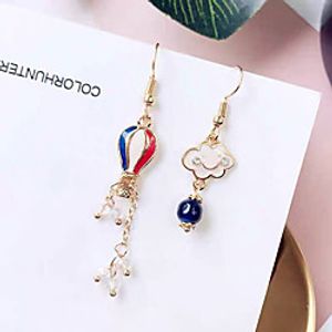 Women's Drop Earrings Earrings Mismatch Earrings Mismatched Clouds Hot Air Balloon Fashion Sweet Earrings Jewelry Gold For Gift Daily Holiday Prom Work 1 Pair Lightinthebox