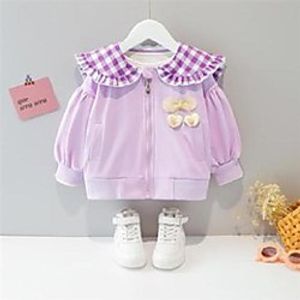 Kid's Girls' Jacket  Coat Back Rabbit Jacket Yellow Back Rabbit Jacket Purple Rabbit Cute 1-3 Years  Cotton Lightinthebox