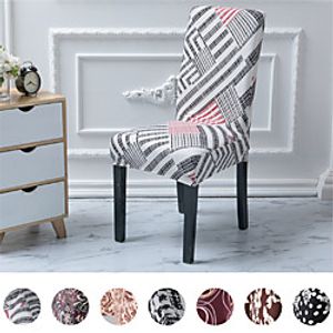 Floral Chair Cover for Dining Room,Soft Spandex Removable Washable Anti-dust Seat Slipcover, Protector for Hotel,Office,Ceremony,Banquet Wedding Party miniinthebox