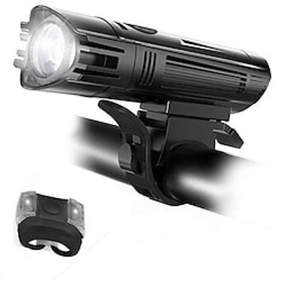 LED Bike Light LED Light Rechargeable Bike Light Set Front Bike Light LED Bicycle Cycling Waterproof Professional Cool USB Charging Output Rechargeable Li-Ion Battery 400 lm Rechargeable Battery Lightinthebox
