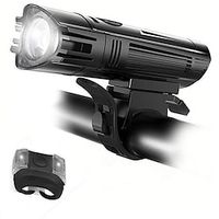 LED Bike Light LED Light Rechargeable Bike Light Set Front Bike Light LED Bicycle Cycling Waterproof Professional Cool USB Charging Output Rechargeable Li-Ion Battery 400 lm Rechargeable Battery Lightinthebox - thumbnail