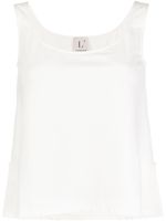 L'Autre Chose square neck sleeveless top - White - thumbnail