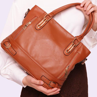 Women PU Leather Handbags Ladies Shoulder Bags Tote Bag
