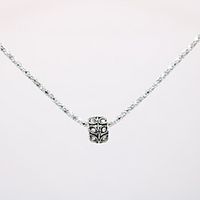 Women's Pendant Necklace Necklace Classic Mini Dainty Unique Design Fashion Modern Silver Plated Chrome Pink White Black Light Blue 42 cm Necklace Jewelry 1pc For Street Carnival Holiday Club Festival miniinthebox - thumbnail