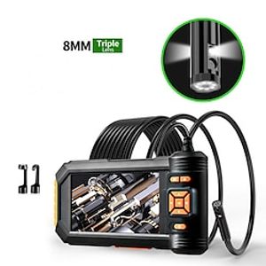 Industrial Endoscope Camera Digital Borescope with 1080P 5 inch Inspection Camera 10.0m(30Ft) 5.0m(16Ft) 2.0m(6.5Ft) 2 mp Portable Recording Image and Video Function LED Light Waterproof Dual Camera miniinthebox