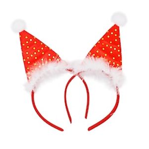Santa Claus Christmas Party Supplies Headband Men's Women's Unisex Boys Cute Christmas Christmas New Year Masquerade Kid's Adults' Party Headband 2 Pack Headband Lightinthebox