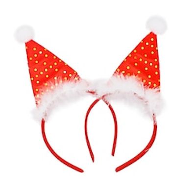 Santa Claus Christmas Party Supplies Headband Men's Women's Unisex Boys Cute Christmas Christmas New Year Masquerade Kid's Adults' Party Headband 2 Pack Headband miniinthebox