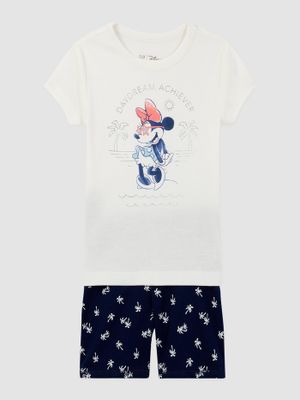 Kids Disney Minnie Mouse 100% Organic Cotton Graphic PJ Set