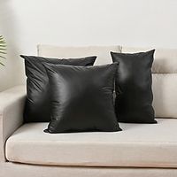 1pc Cushion Covers Faux Leather Decorative Pillow Cases for Living Room Home Decor Garden Couch Bed Sofa miniinthebox - thumbnail