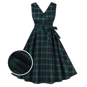 Retro Vintage 1950s Vintage Dress Cocktail Dress Swing Dress Flare Dress Audrey Hepburn Women's Cosplay Costume Masquerade Party  Evening Dress Lightinthebox