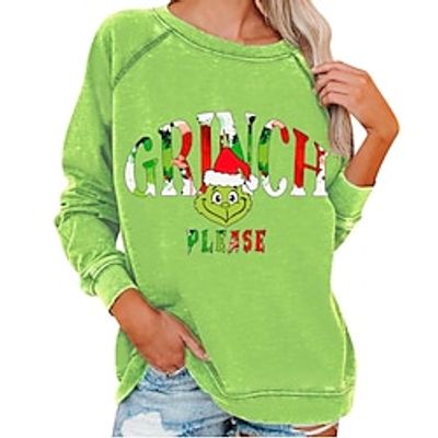 The Grinch Grinch Hoodie Cartoon Manga Anime Graphic Hoodie For Men's Women's Unisex Adults' Hot Stamping 100% Polyester Party Festival Lightinthebox