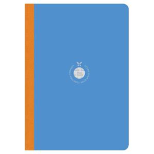 Flexbook Smartbook Ruled B5 Notebook - Large - Blue Cover/Orange Spine (17 x 24 cm)