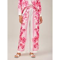 Printed High-Waisted Casual Pants