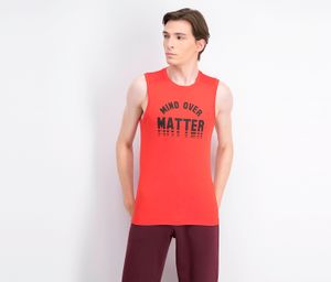Mens Graphic Go Dry Tank Top  Red