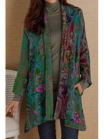 Printed cardigan jacket