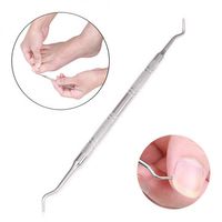 Professional Ingrown Toe Nail Lifter Double Ended Sided File Pedicure Tool 16.5cm
