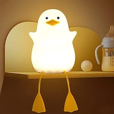 Duck Night Light for Kids Cute Seagull Silicone Bedside Lamp for Nursery Touch Control Portable and Rechargeable Dimmable Birthday Xmas Gifts for Boys Girls Lightinthebox