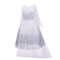 Kids Little Girls' Dress Graphic Snowflake A Line Dress Birthday Performance Ruched Mesh Lace White Maxi Long Sleeve Princess Costume Dresses Fall Summer Regular Fit 3-10 Years miniinthebox - thumbnail
