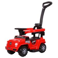 Megastar Baby Wrangler Style Jeep Swing & Push Ride On Car With Canopy - Red (UAE Delivery Only)