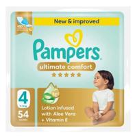 Pampers Ultimate Comfort Diapers, Size 4, 54