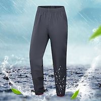 Men's Cycling Pants Rain pants Bike Pants  Trousers Bottoms Mountain Bike MTB Road Bike Cycling Sports Waterproof Windproof Rain Waterproof Black Grey Clothing Apparel Bike Wear Lightinthebox - thumbnail