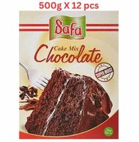 Zahrat Safa Cake Mix Chocolate (Pack Of 12 X 500g)