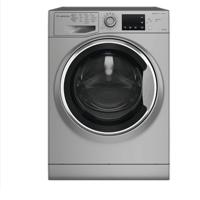 Ariston 9/6KG Washer Dryer, 1200 RPM With Inverter Motor, Fully Automatic Front Load Washing & Drying Combo Machine, 16 Programs, Silver, NDB96SSGCC